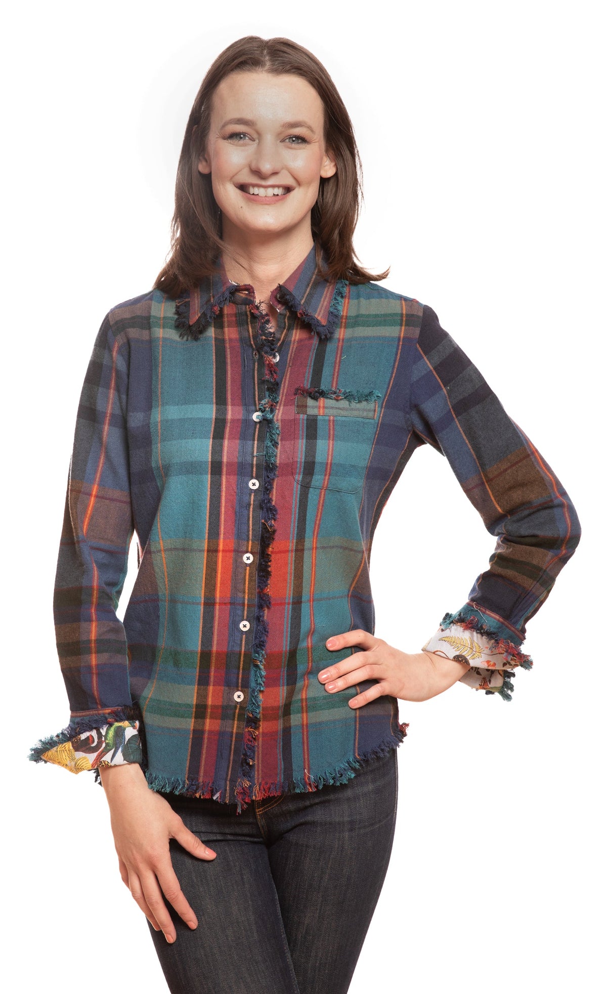 Cape Cod Top Blue and Violet Yarn-dyed Plaid in S view 2 - Cape Cod Top Things To Do