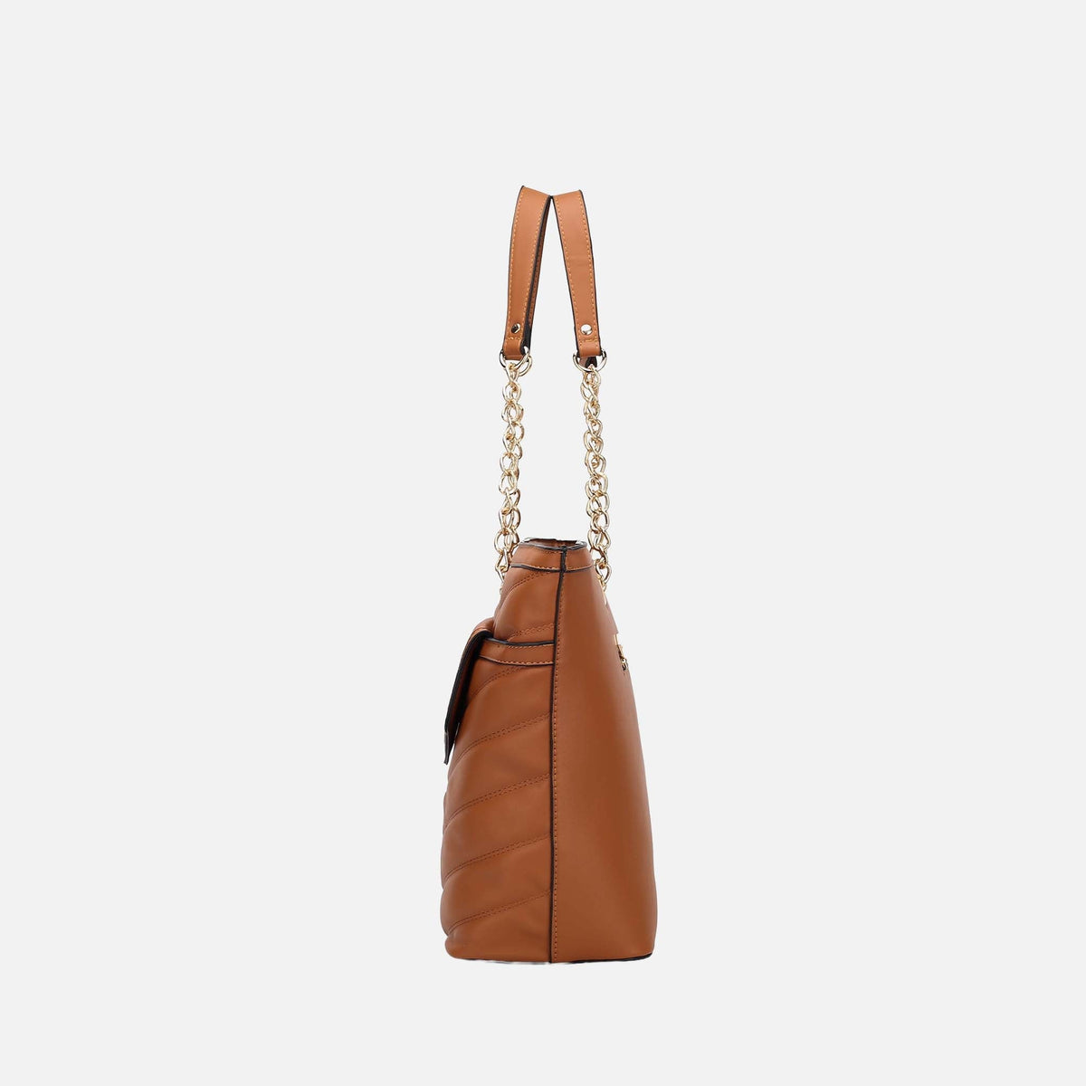 Chiari Tote Bag and Wallet Set in Tawny view 4 - Chiara Tote Bag (one-piece)