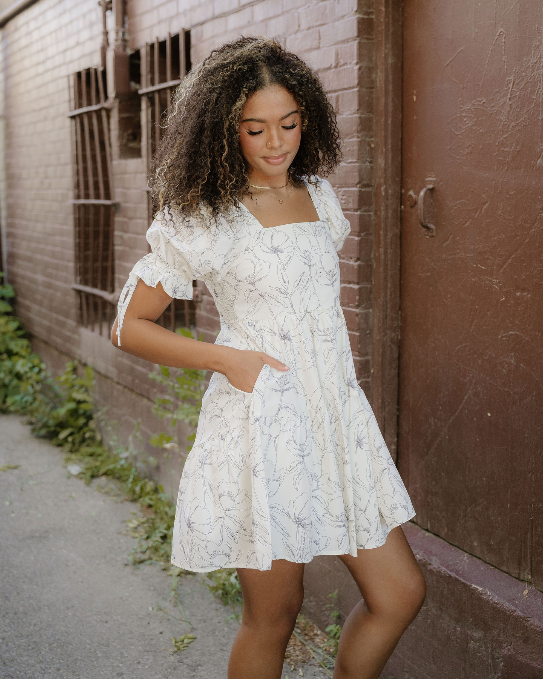 Cleo Puff Sleeve Mini Dress view 5