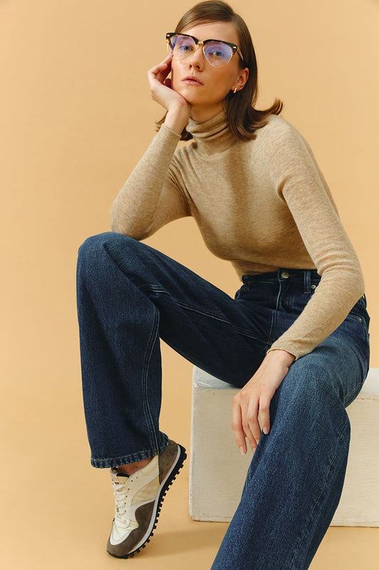 Coney Island Whitefish High Rise Wide Jeans Hj007 in Love Shack view 2 - High-Waisted - Coney Island Picnic Jeans