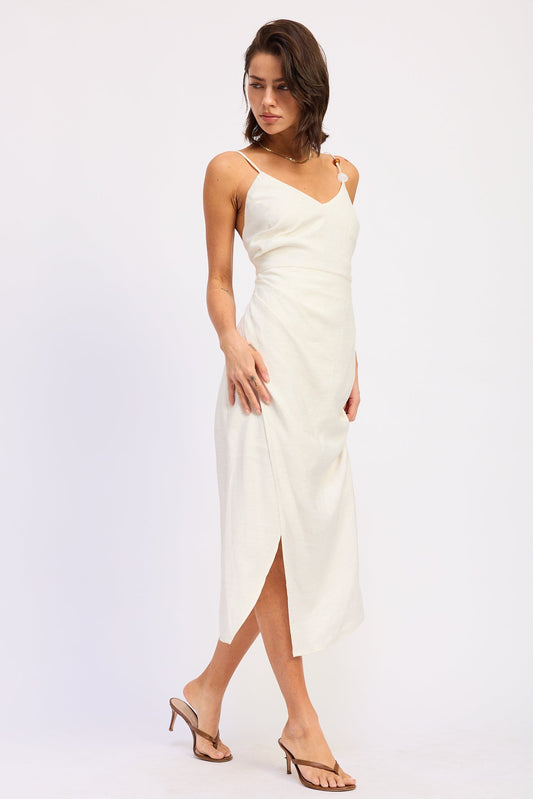 Coralie Midi Dress in White view 2 - Rixo Coralie Midi Dress