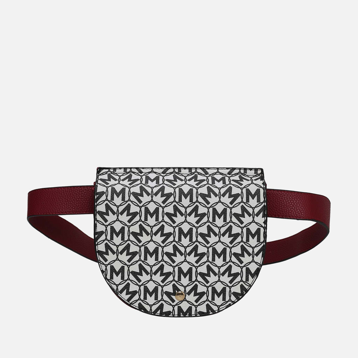 Daksha Monogram Belt Waist Bag in Black