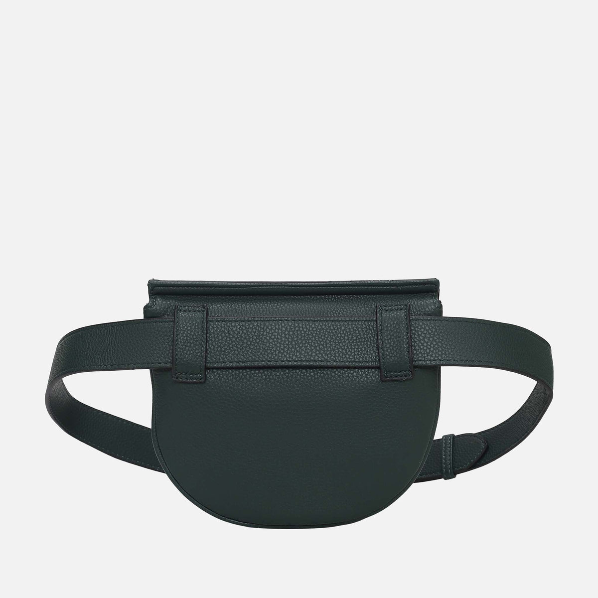Daksha Monogram Belt Waist Bag in Emerald Green view 3