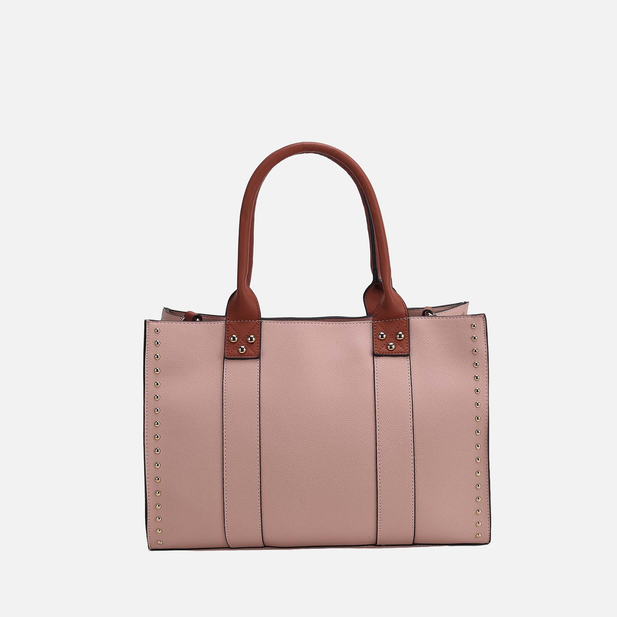 Davina Tote Bag and Wallet Set in Blush view 3 - Divina Tote Bag (one-piece)