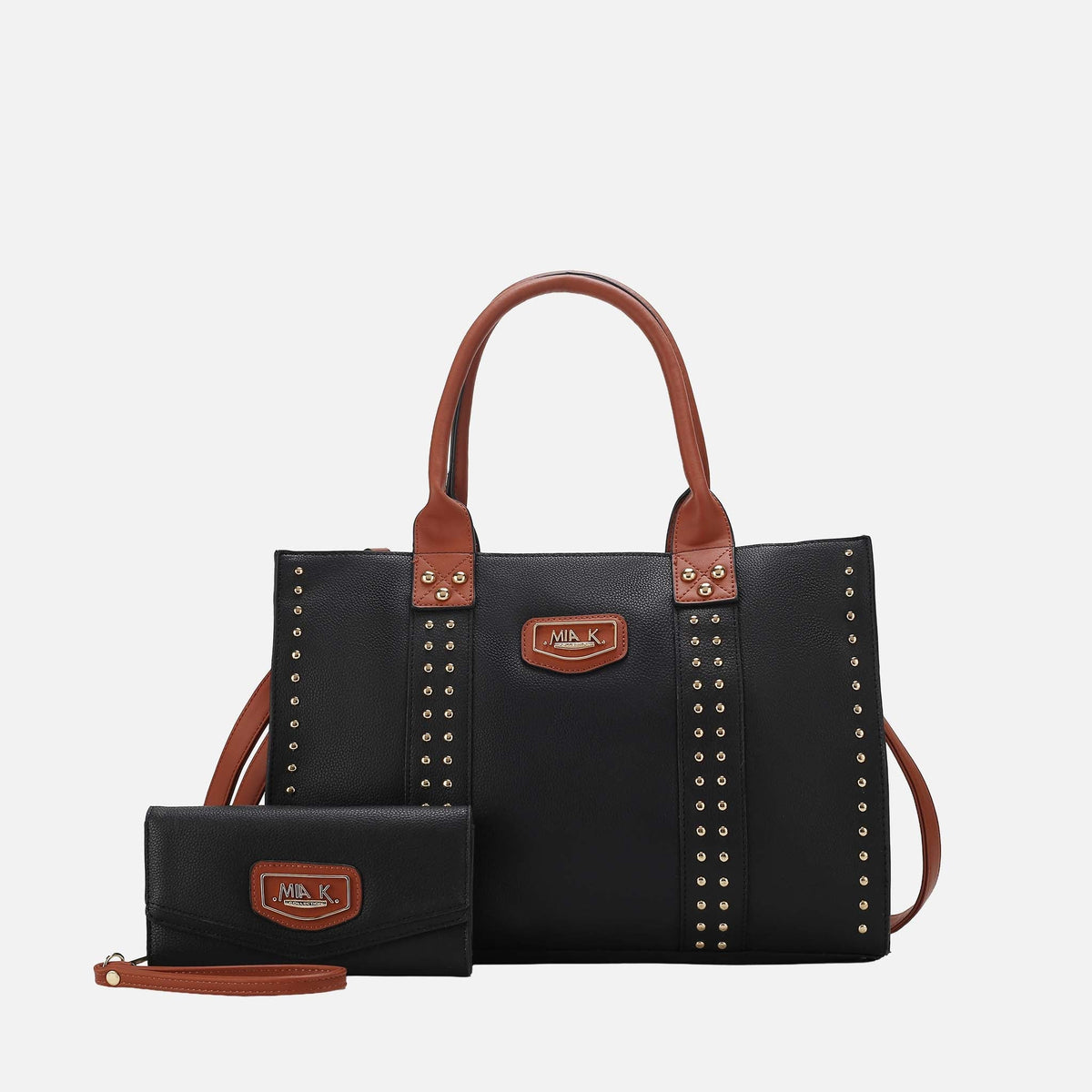 Davina Tote Bag and Wallet Set in Gray view 10 - Divina Tote Bag (one-piece)