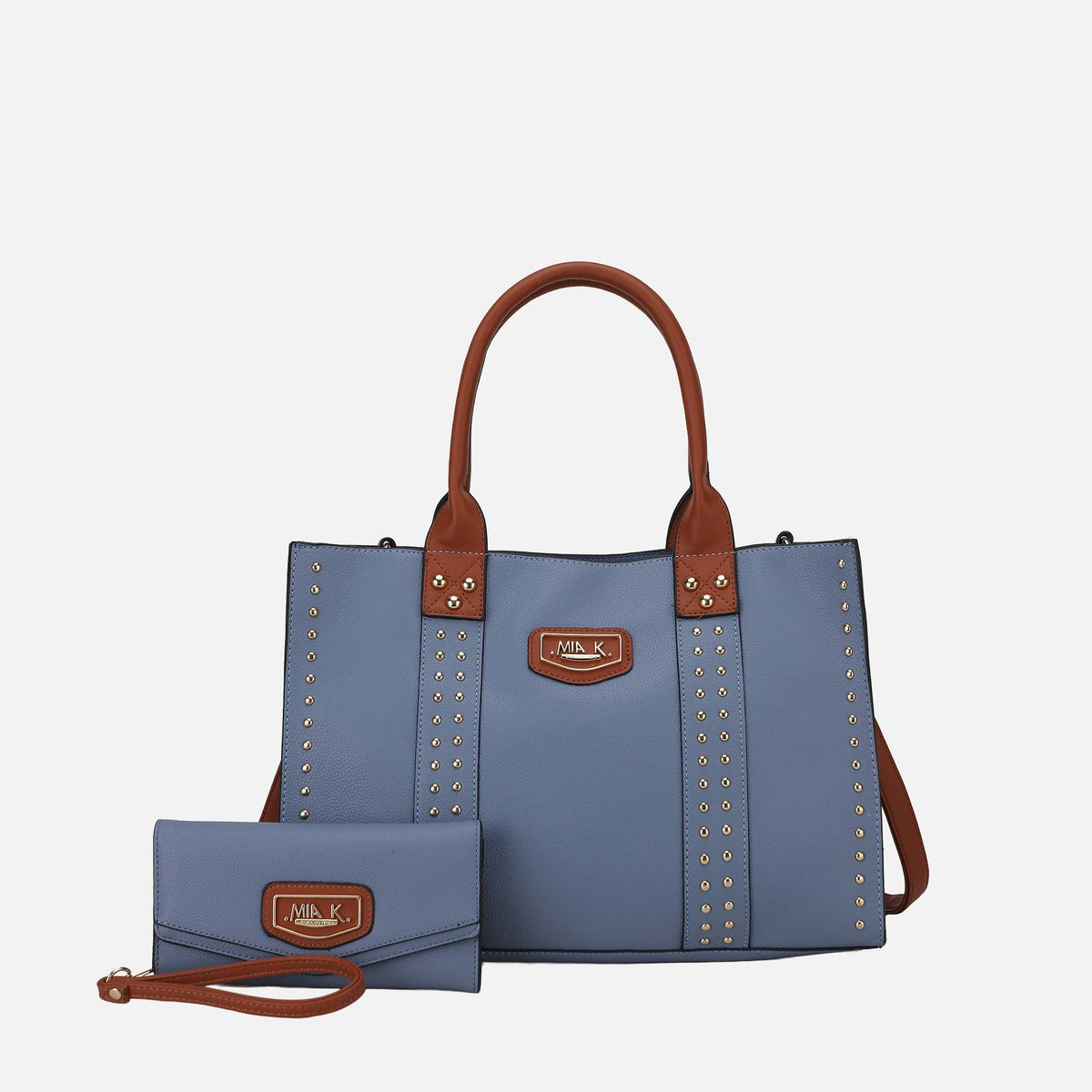 Davina Tote Bag and Wallet Set in Taupe view 15 - Divina Tote Bag (one-piece)