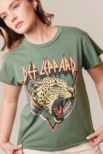 Def Leppard 81 Itinerary Tee in S view 2 - Def Leppard Tee Shirts (top)