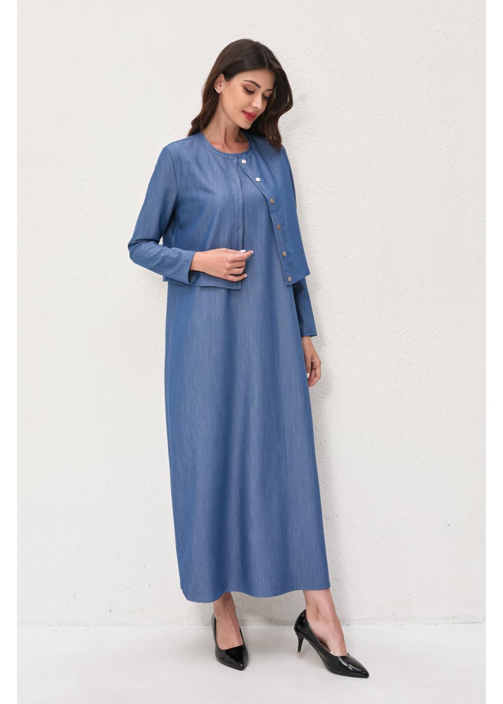 Denim Grace Two-piece Set view 6 - Vita Grace Denim Set (bottom)