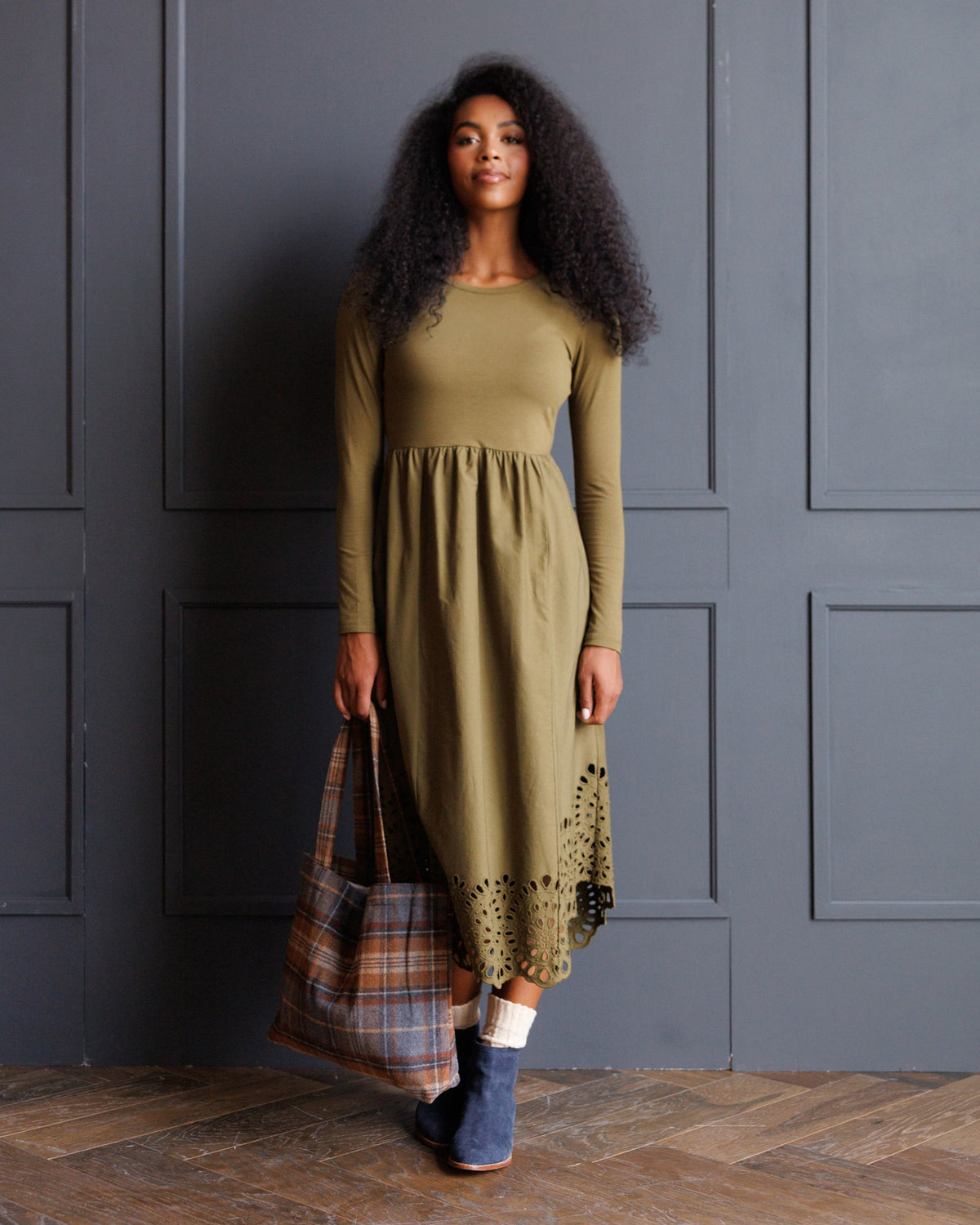 Downeast Embroidered Hybrid Dress in S view 2