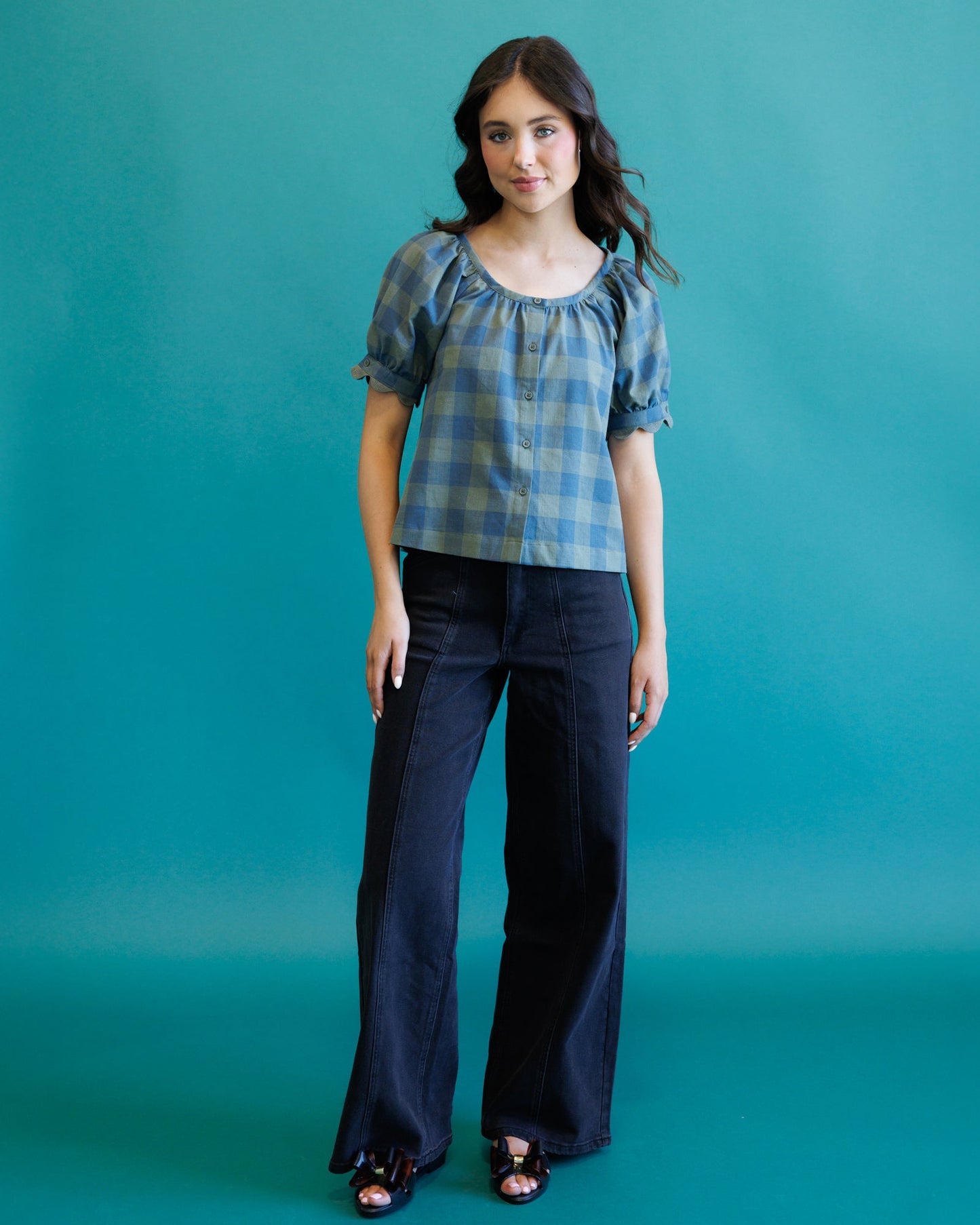 Downeast High Rise Seamed Trouser Jeans in 32 view 8 - High-Waisted - High Rise Trousers (bottom)