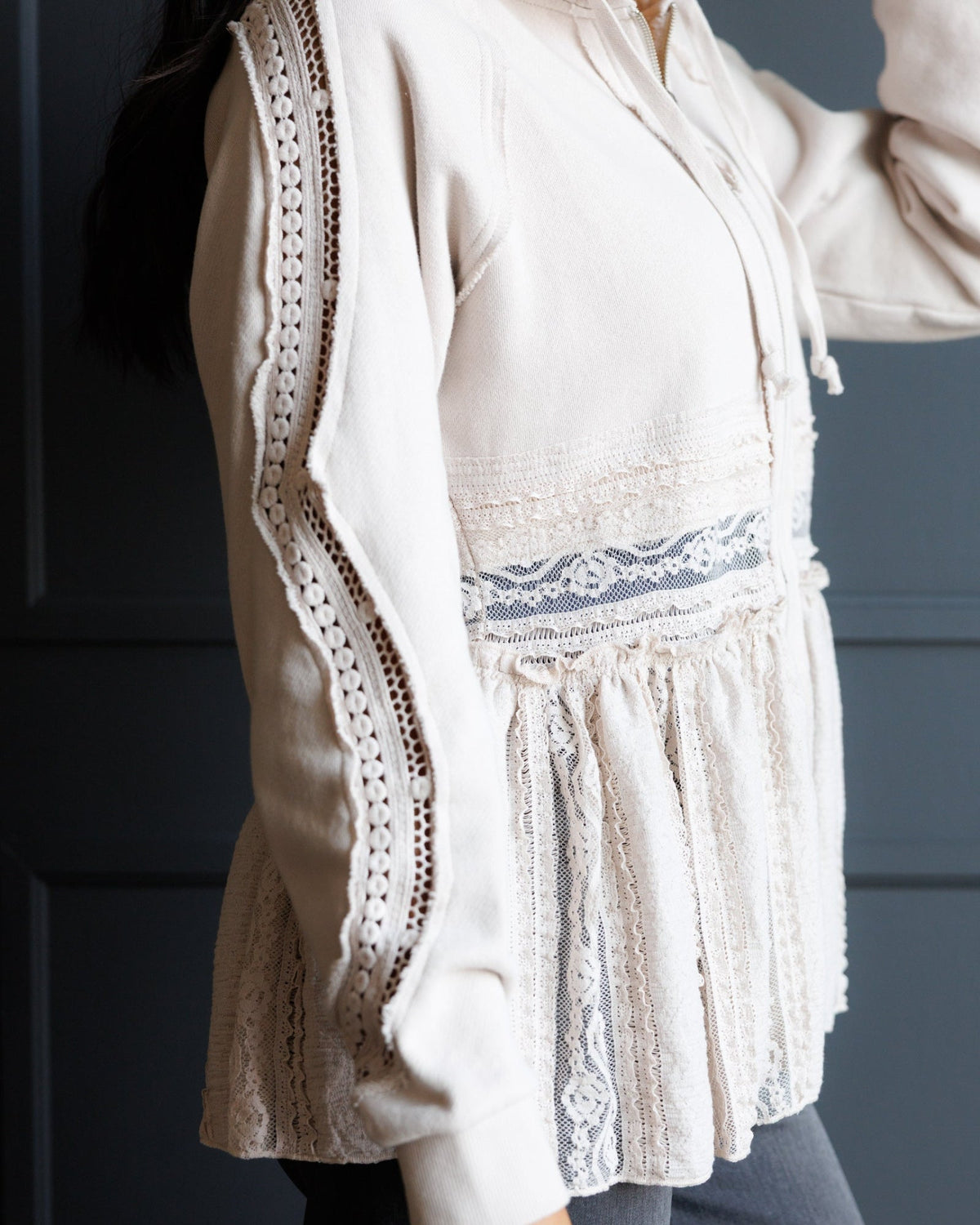 Downeast Hometown Hoodie Top in XXL view 6 - Top Hoodie