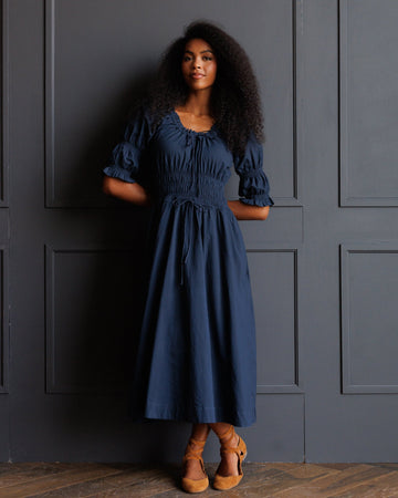 Downeast Long Way Home Dress, Blue Nights in S view 2 - Downeast Maxi Dress