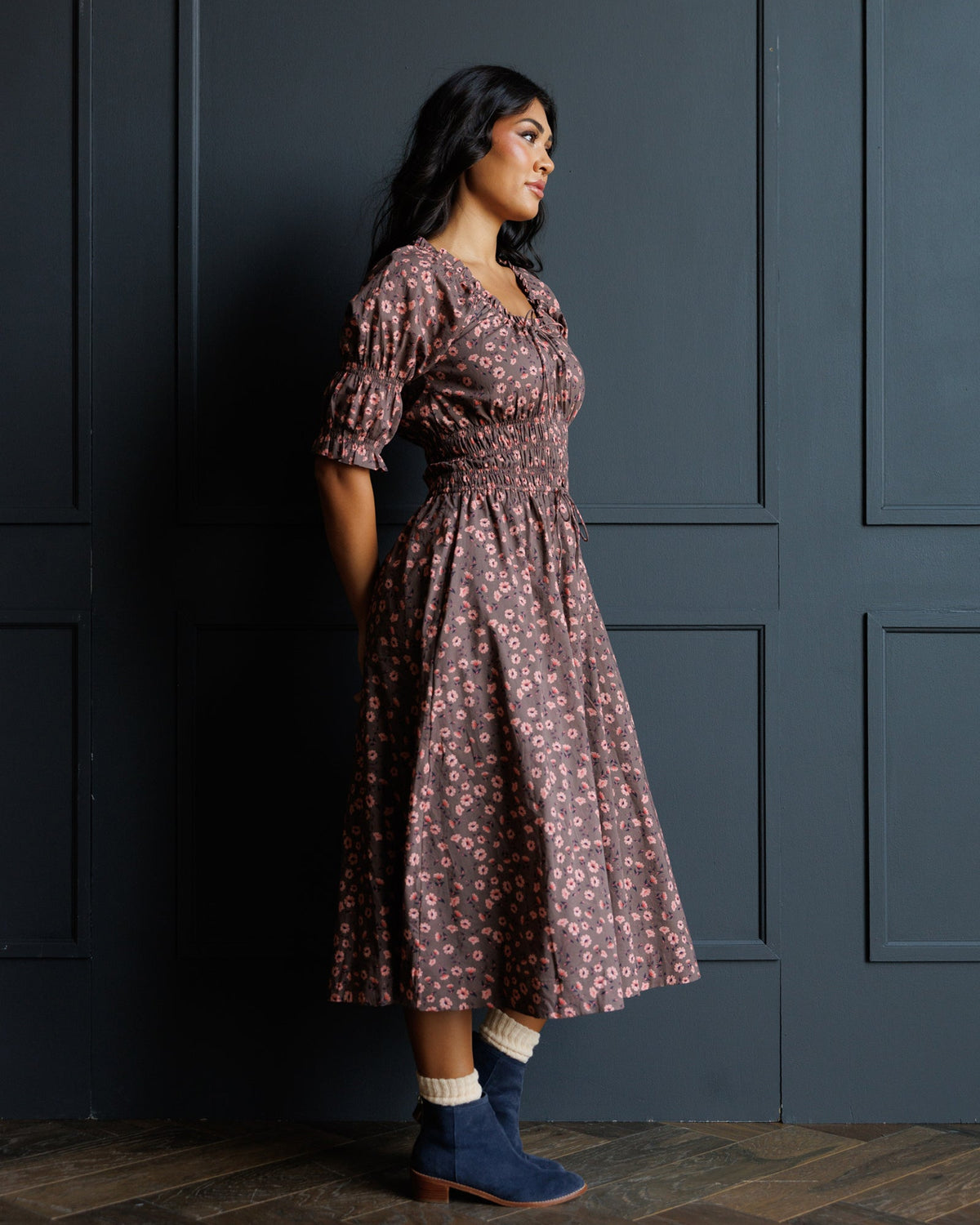 Downeast Long Way Home Dress in L view 4 - Downeast Maxi Dress