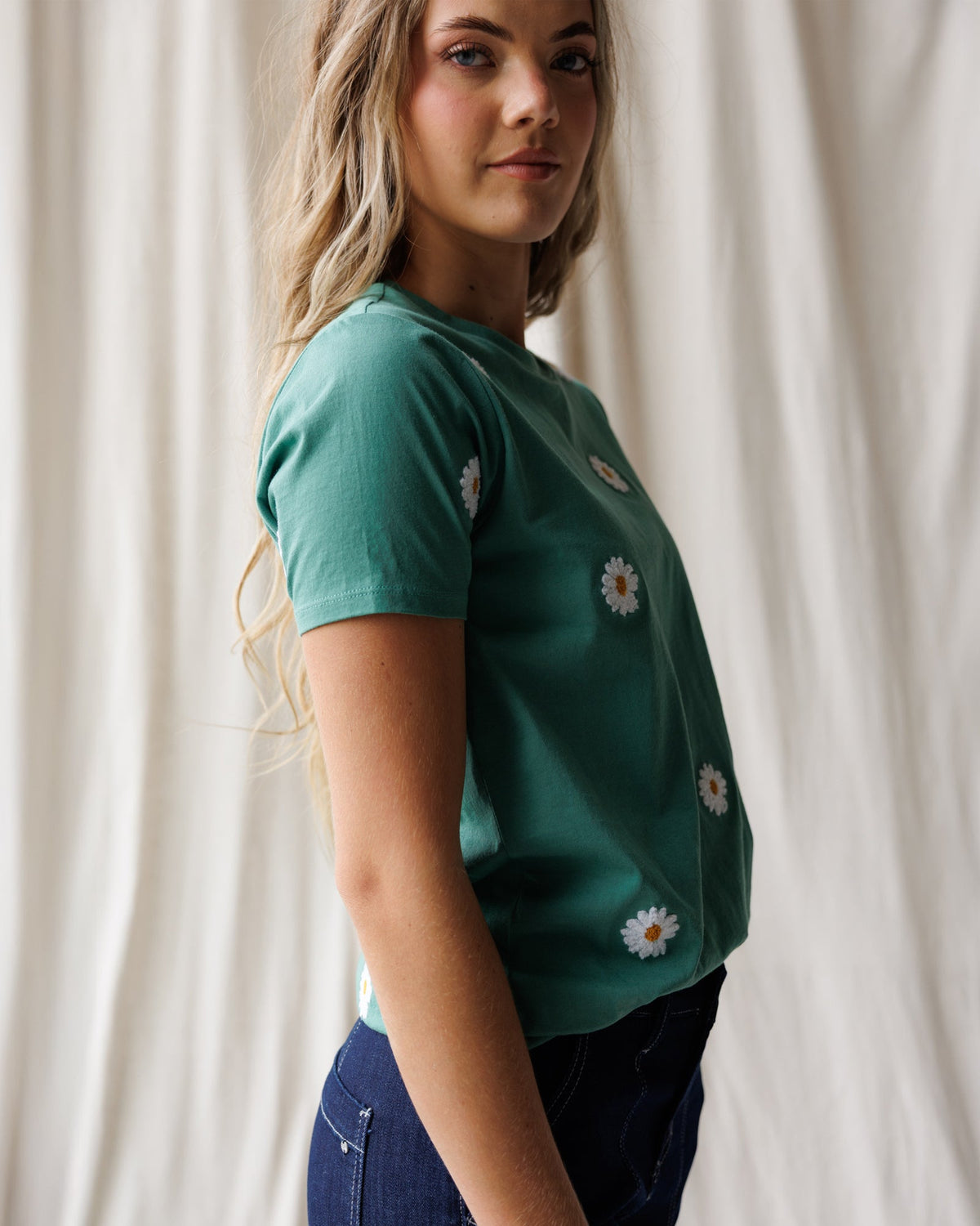 Downeast Pretty Petals Tee in M view 3 (top)