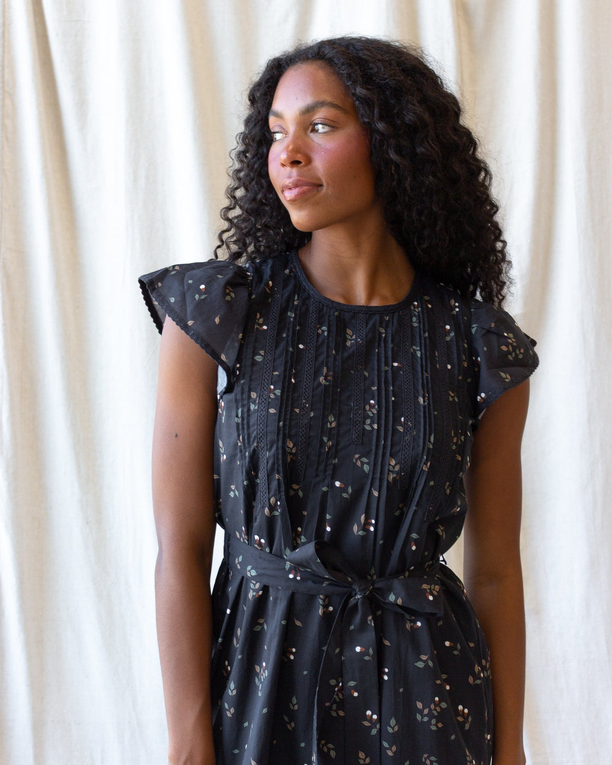 Downeast Pretty Pintuck Dress in XL view 5