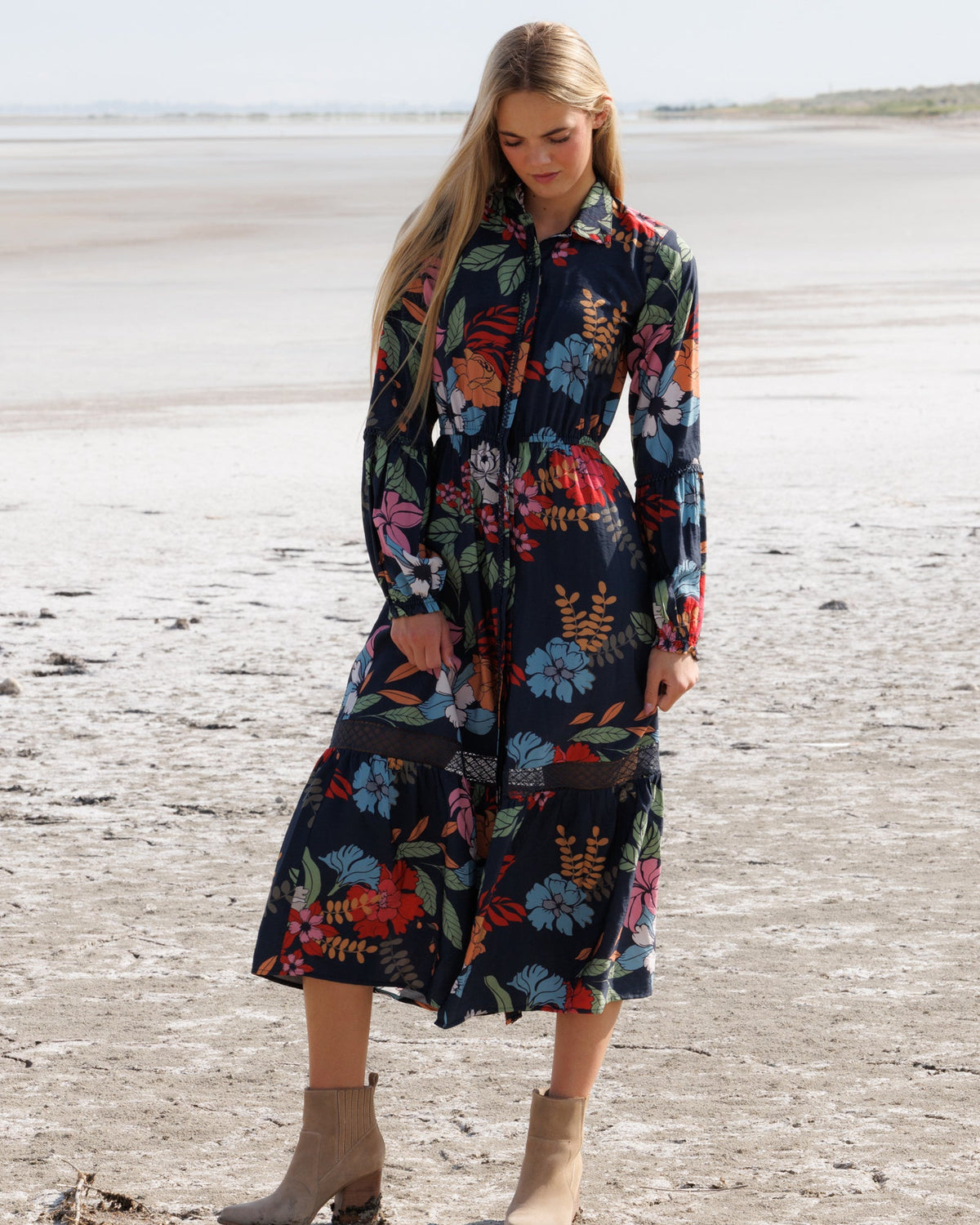 Downeast Wheatland Maxi Dress in XS - Downeast White Dresses