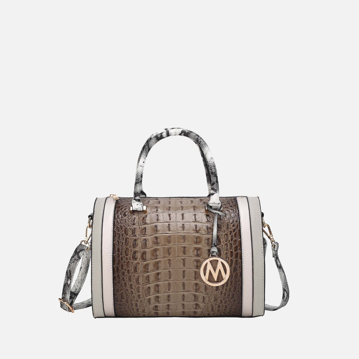 Eleanor Embossed Shoulder Bag view 10 - Eleanor Croc Embossed Bag