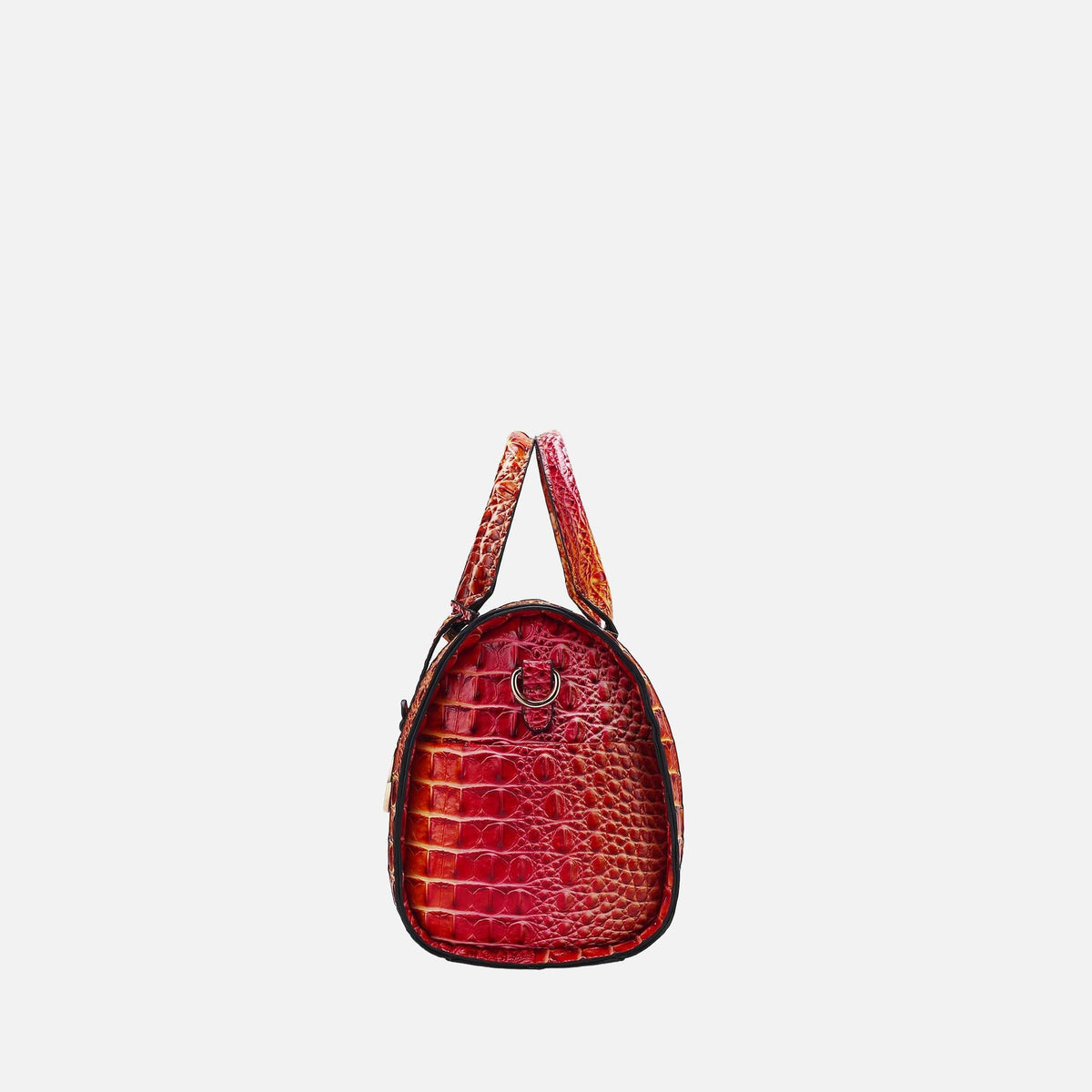 Eleanor Gradient Croc Shoulder Bag in Croc Pink view 4