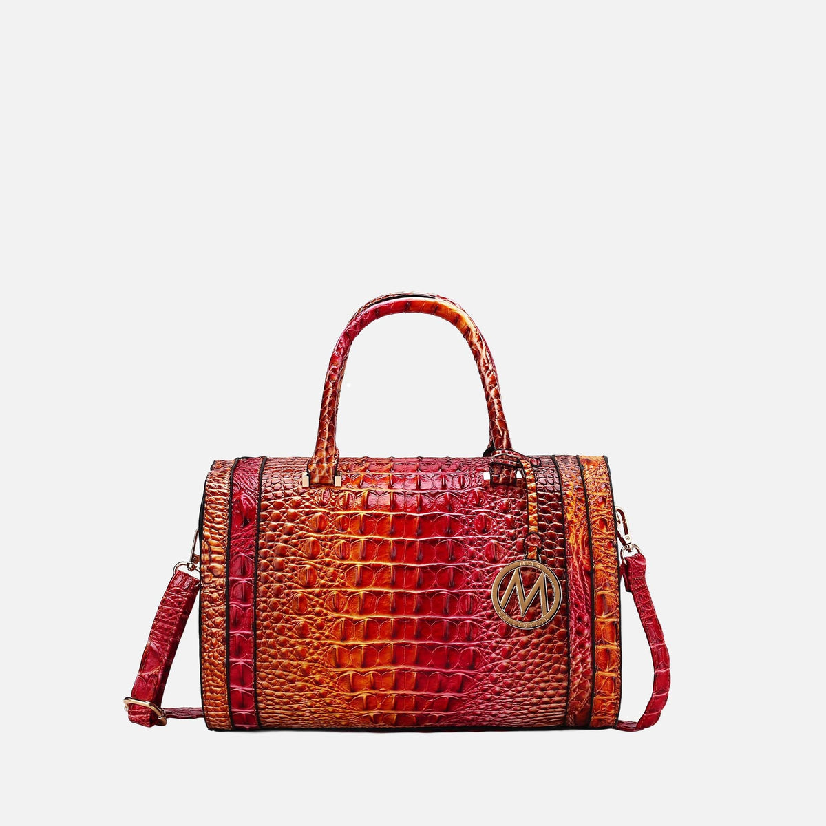 Eleanor Gradient Croc Shoulder Bag view 6