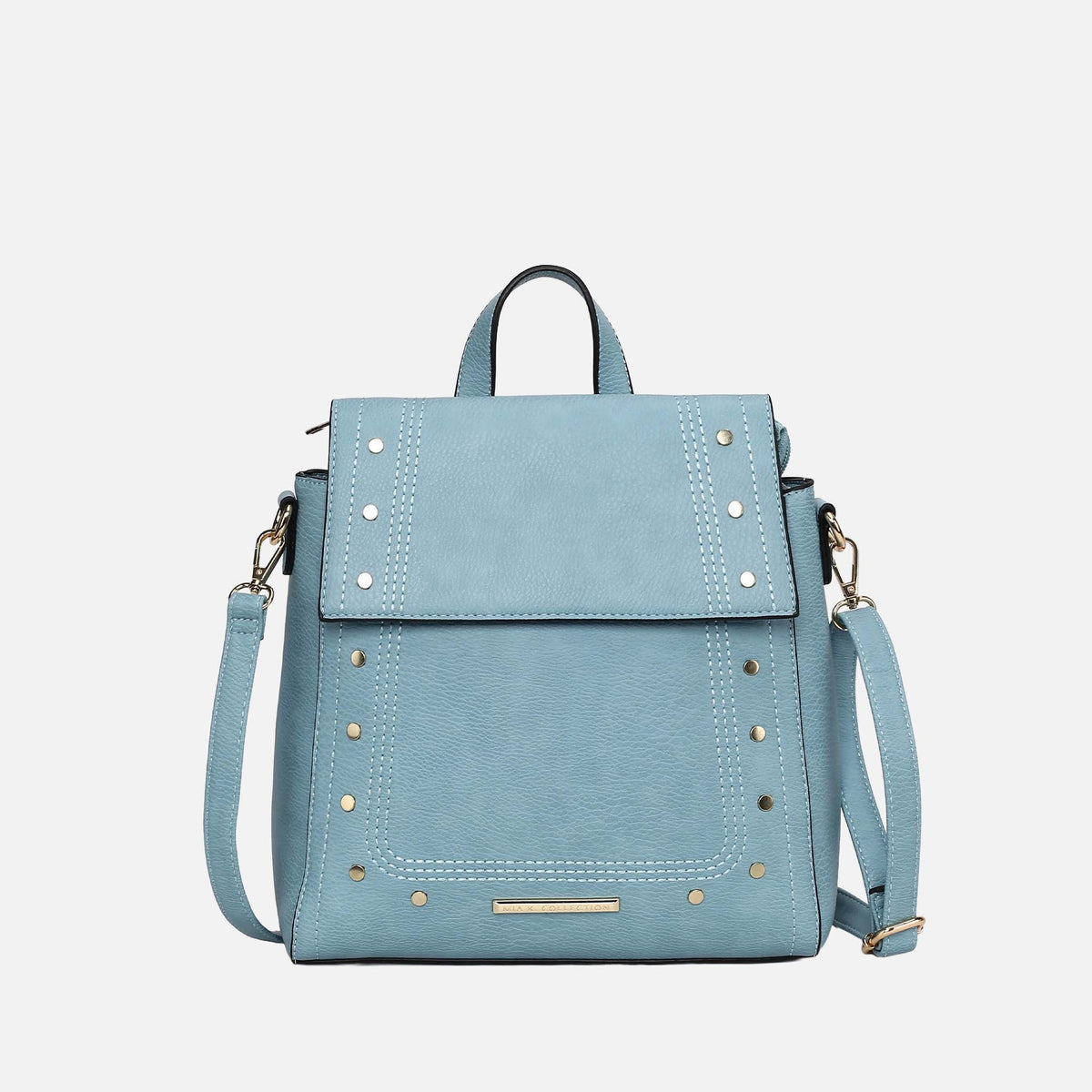 Elke Convertible Backpack Handbag in Red view 11