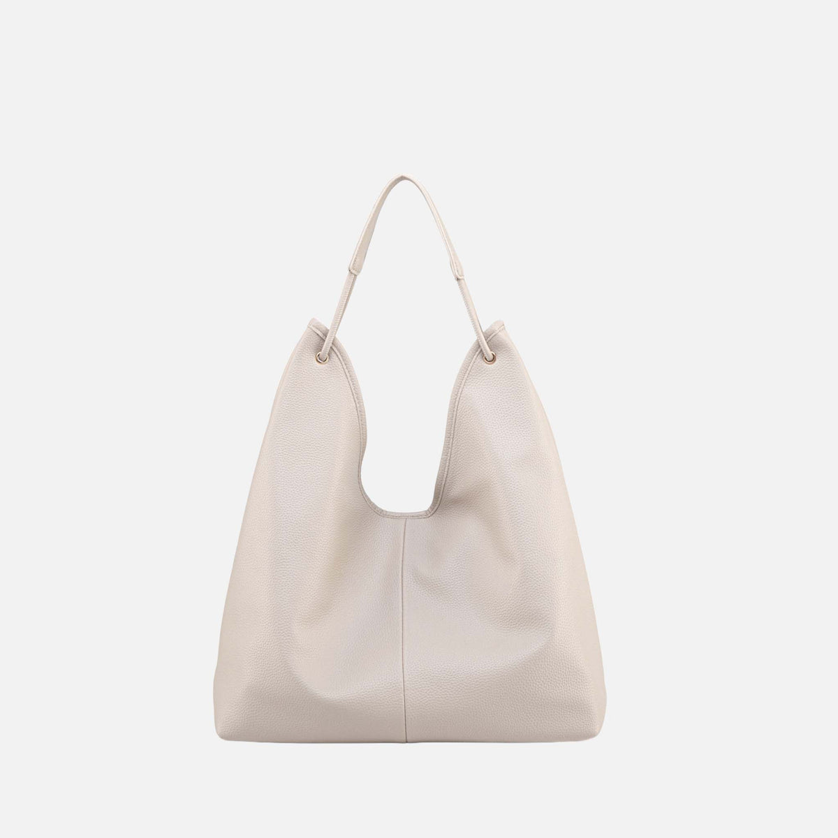 Eloa Hobo Bag with Wallet in Chocolate view 4 - Elongated Hobo Bag