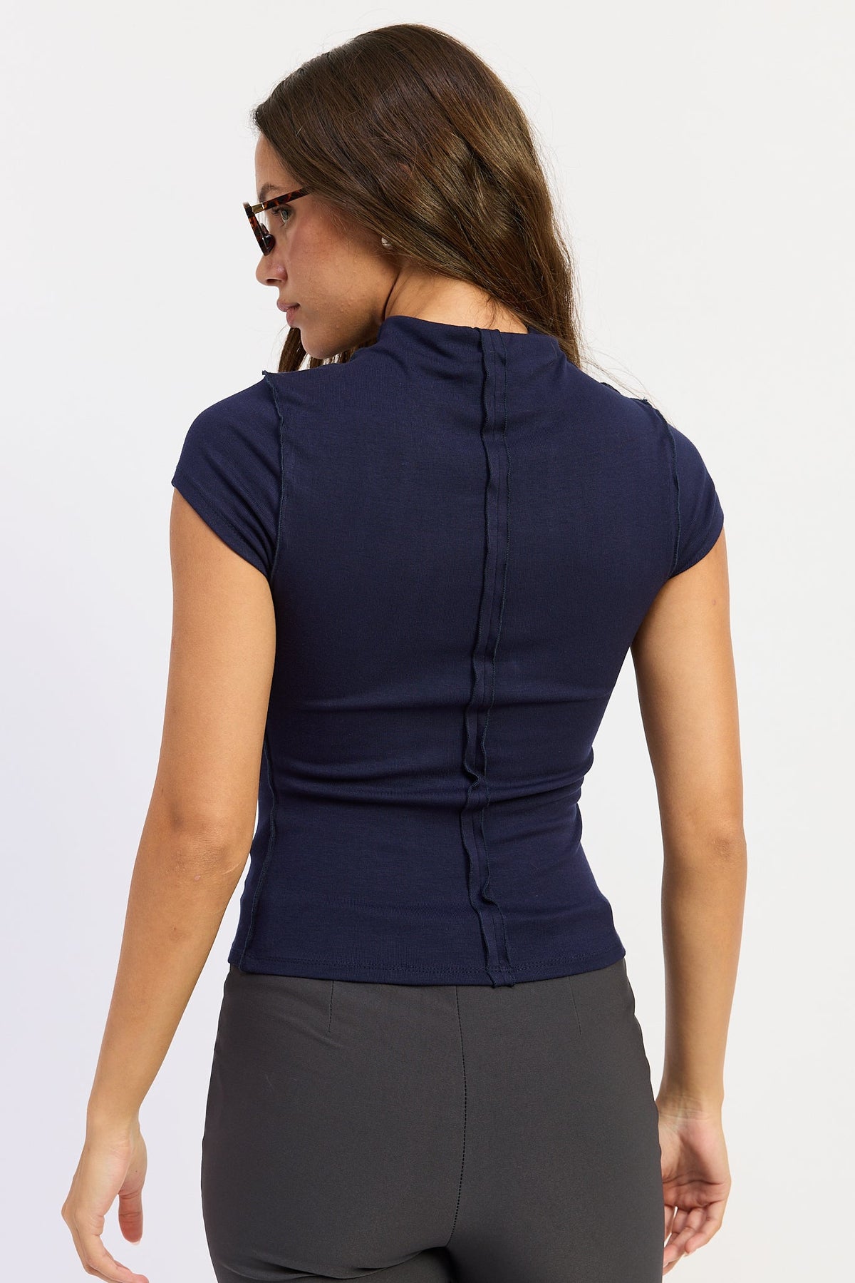 Emory Park Brooklyn Top in Navy view 7 - Brooklyn Top Restaurants