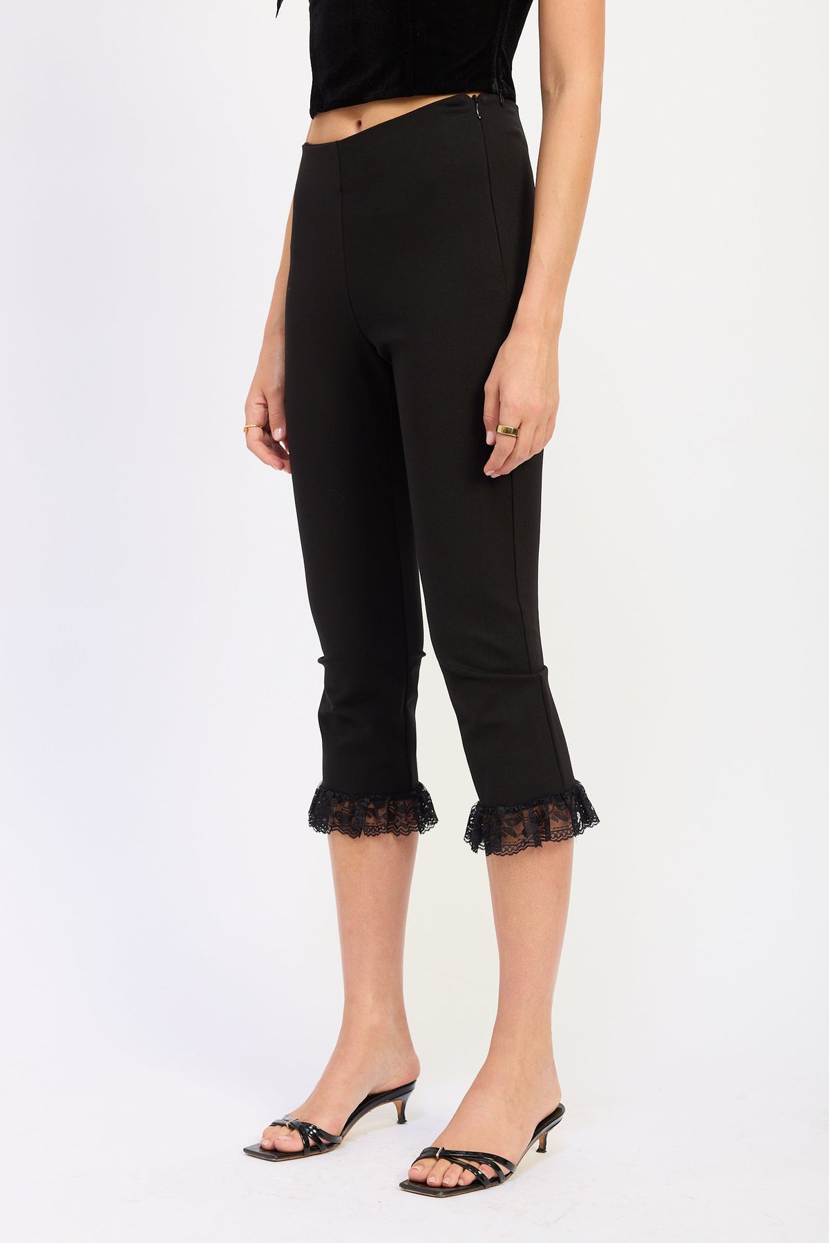 Emory Park Della Pants in Black view 3 - Della Spiga Pants (bottom)