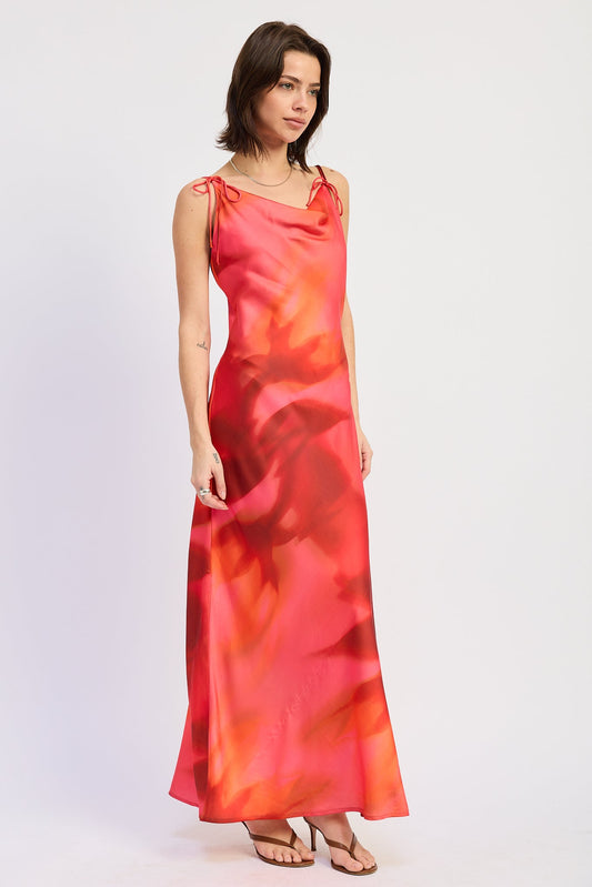 Emory Park Esmeray Maxi Dress in Magenta Red view 2