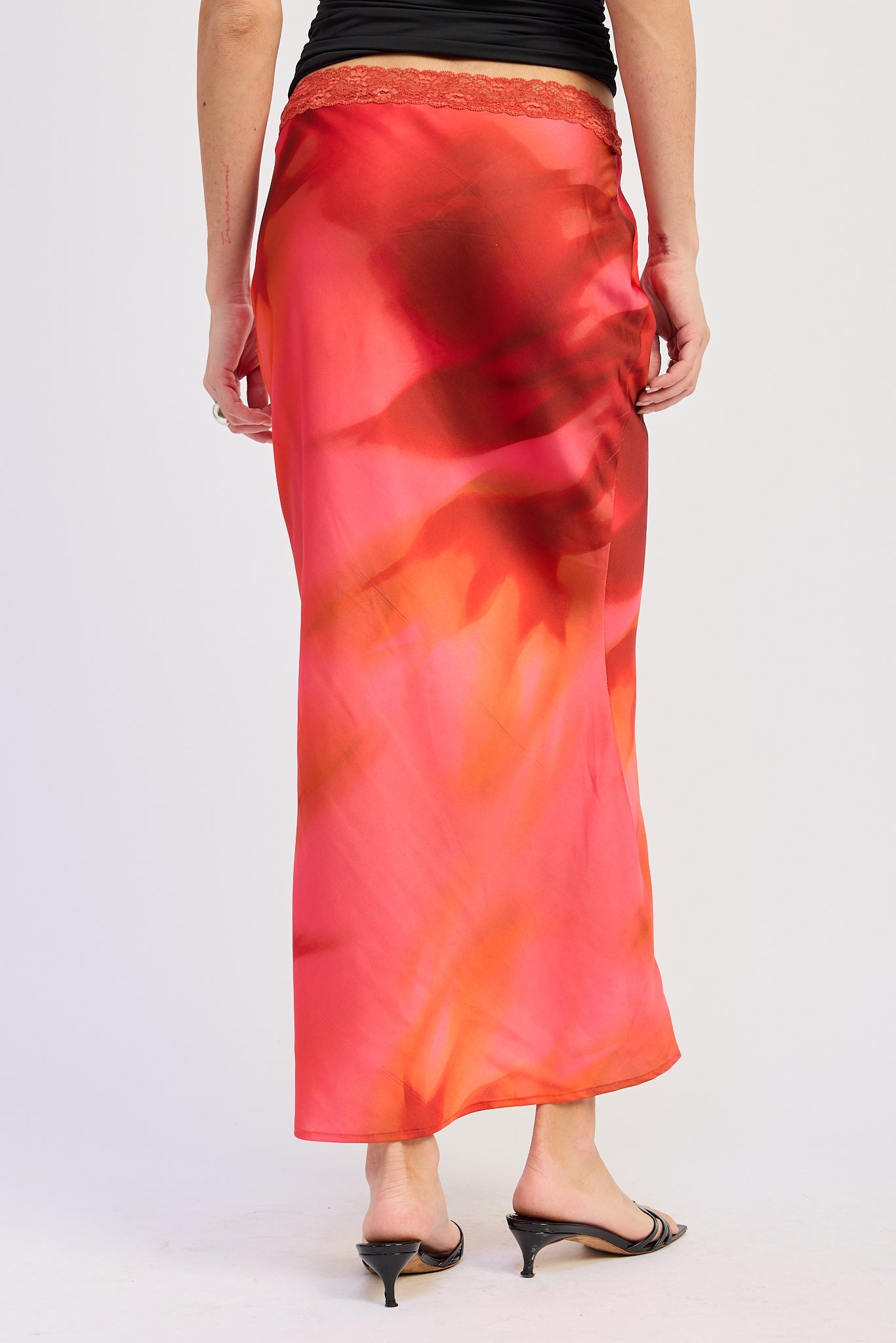 Emory Park Esmeray Maxi Skirt in Magenta Red view 3 - Esmeray Maxi Dress