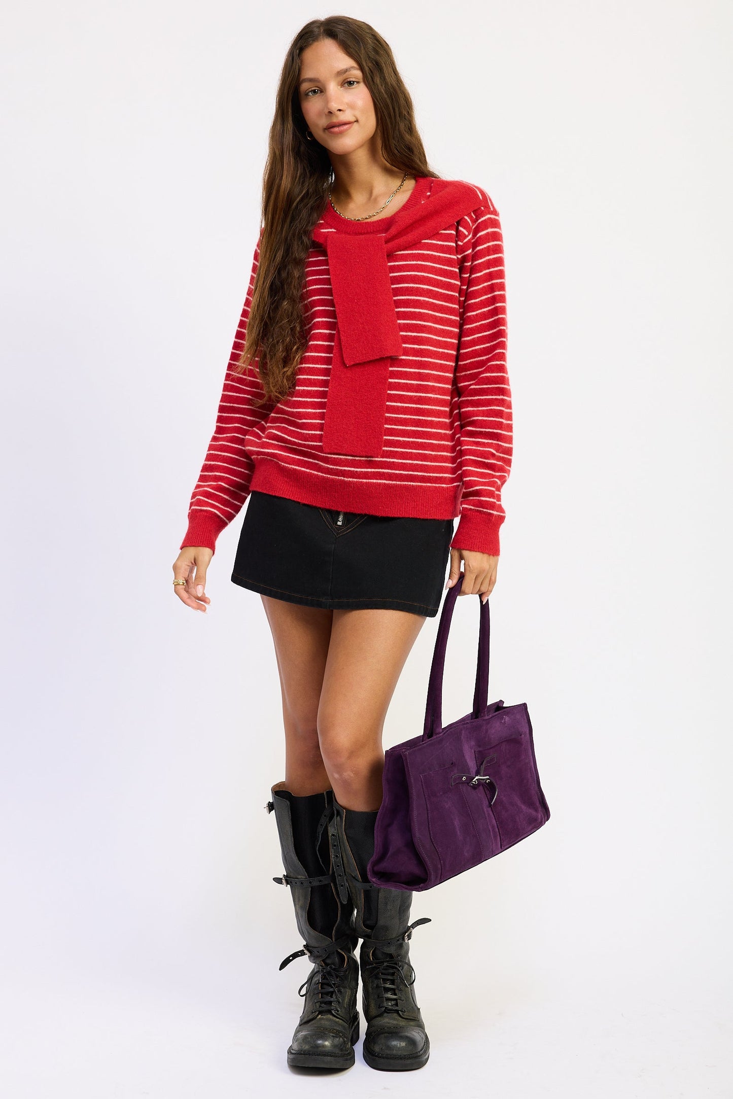 Emory Park Hailey Sweater view 8 - Hailey Sweater Irene Lin (top)