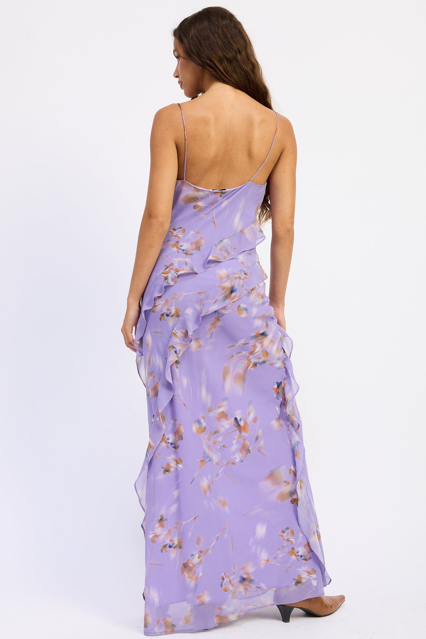 Emory Park Lorraine Maxi Dress in Purple view 3 - Lorraine Maxi Dress Baby Blue
