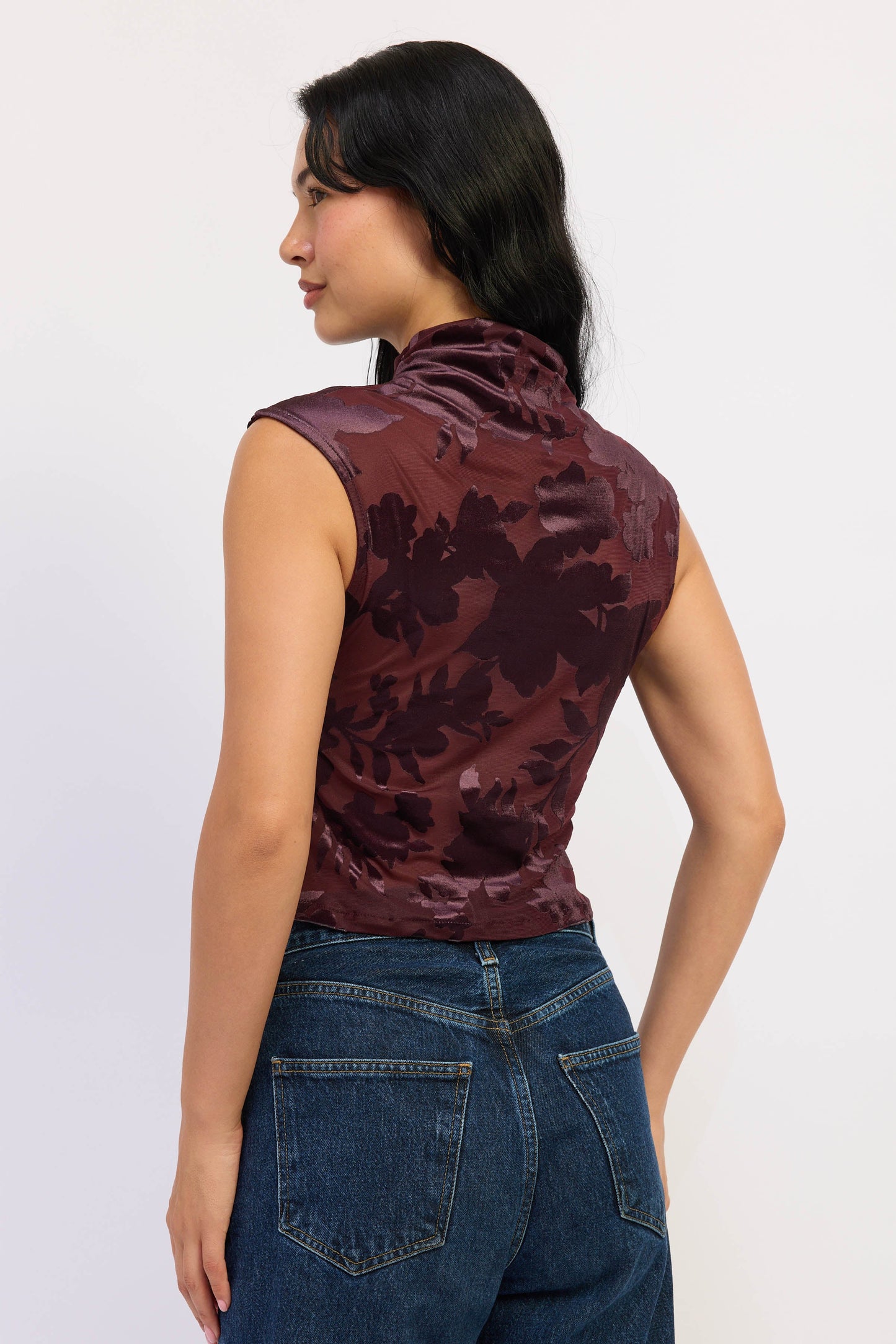 Emory Park Lucia Top in Wine view 3 - Lucia Top Handle Bag