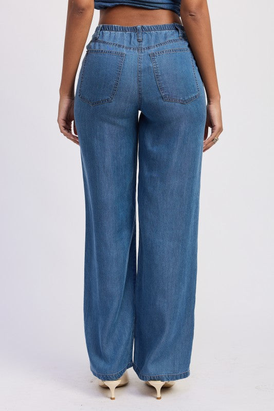 Emory Park Waverly Pants in Denim Blue view 3 (bottom)