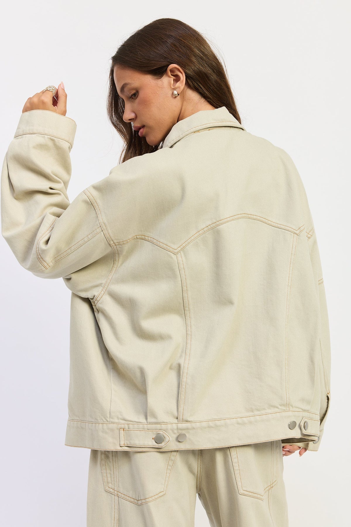 Emory Park Zofia Jacket in Ash Grey view 3 - Zofia Jacket Ulla Johnson (layer)