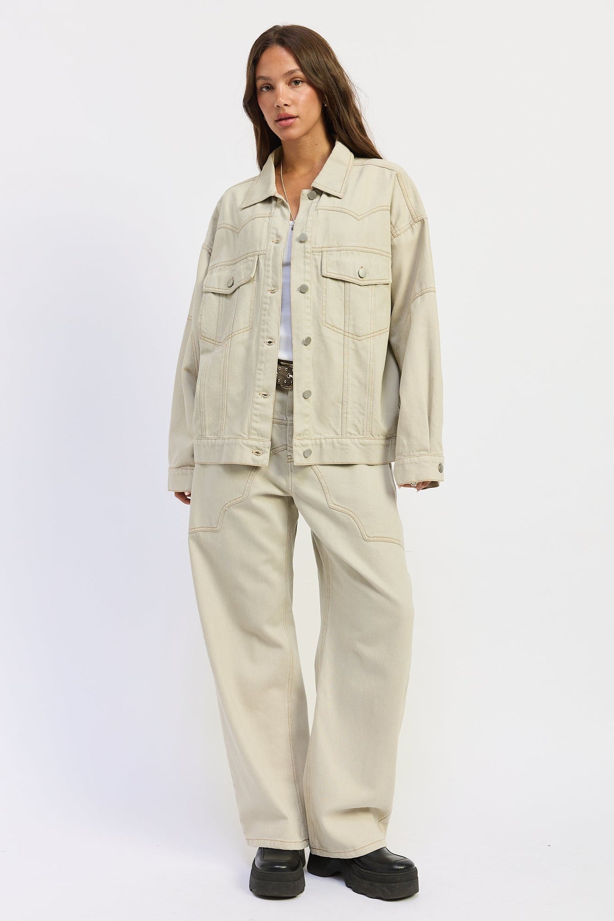 Emory Park Zofia Jacket in Dark Brown view 4 - Zofia Jacket Ulla Johnson (layer)