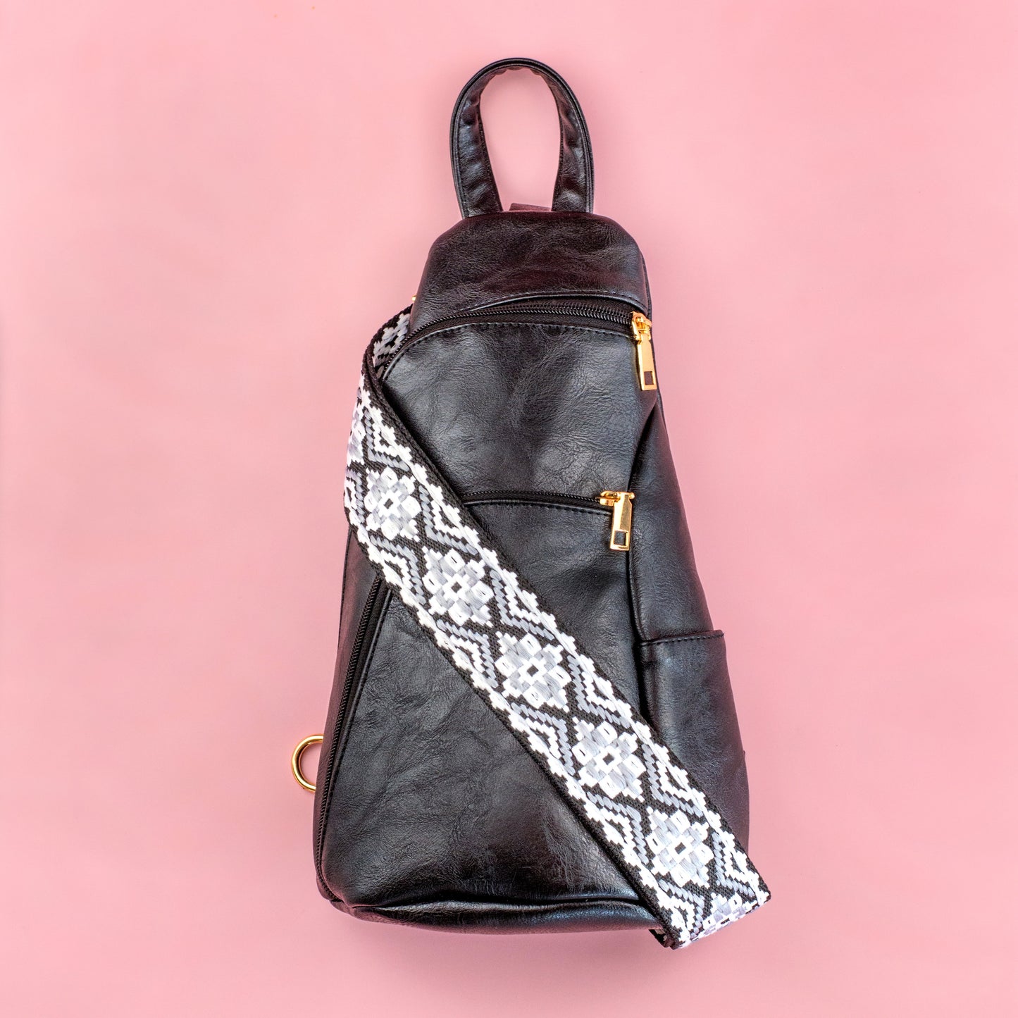 Evie Vegan Leather Crossbody Sling Bag view 17 - Bag Crossbody