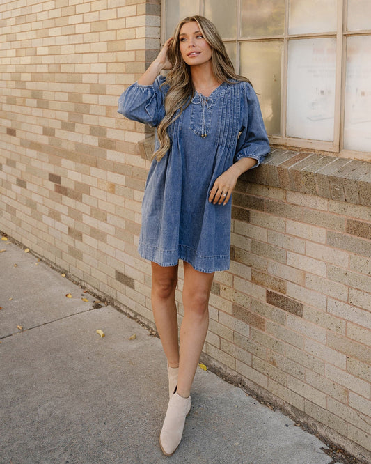 Fable Dress in Sail Blue view 2 - Fable Dresses