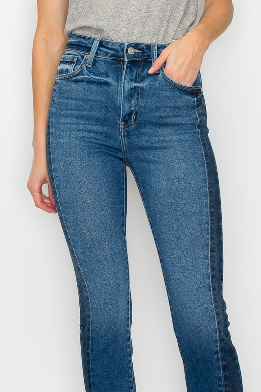 Faith High Rise Slim Straight Jeans (reg & Plus) in P-16 view 7 - High-Waisted - Faith Jeans High Rise (bottom)