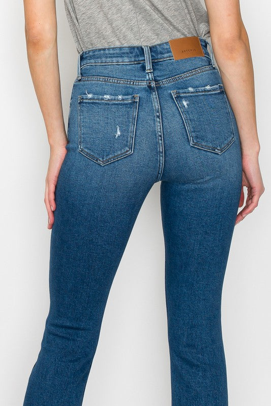 Faith High Rise Slim Straight Jeans (reg & Plus) in P-20 view 9 - High-Waisted - Faith Jeans High Rise (bottom)