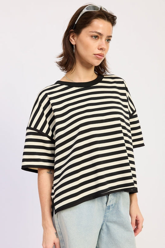 Fenella Top in Black Ivory view 2