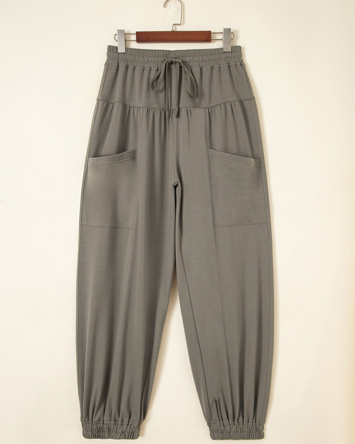 Fern Elastic Waist Drawstring Wide Leg Full Length Pants in XL view 4 - Comfort Stretch (bottom)