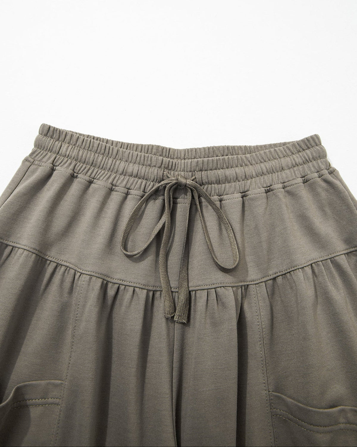 Fern Elastic Waist Drawstring Wide Leg Full Length Pants view 6 - Comfort Stretch (bottom)