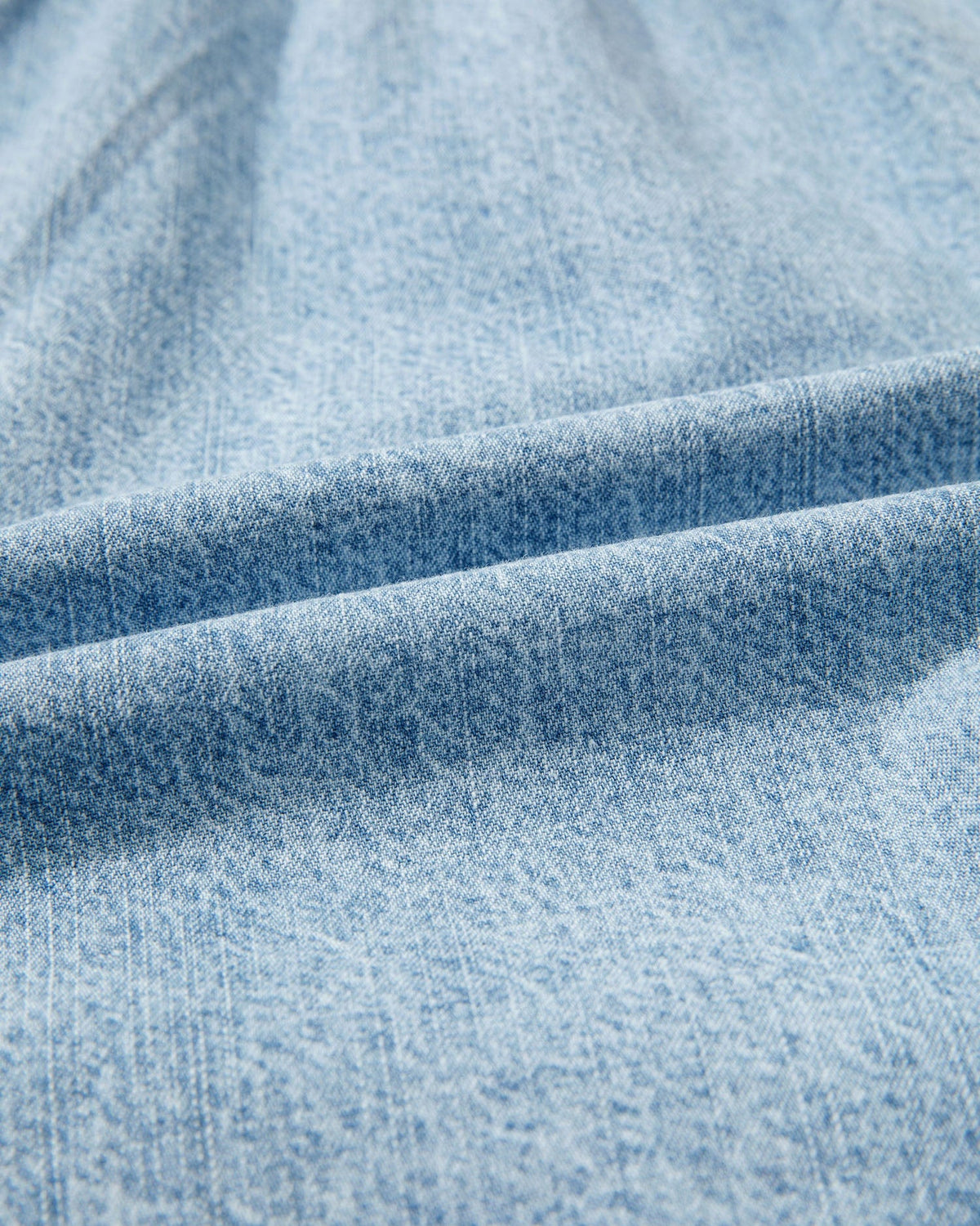 Finlee Frayed Edge Casual Denim Shorts in Myosotis view 5 (bottom)