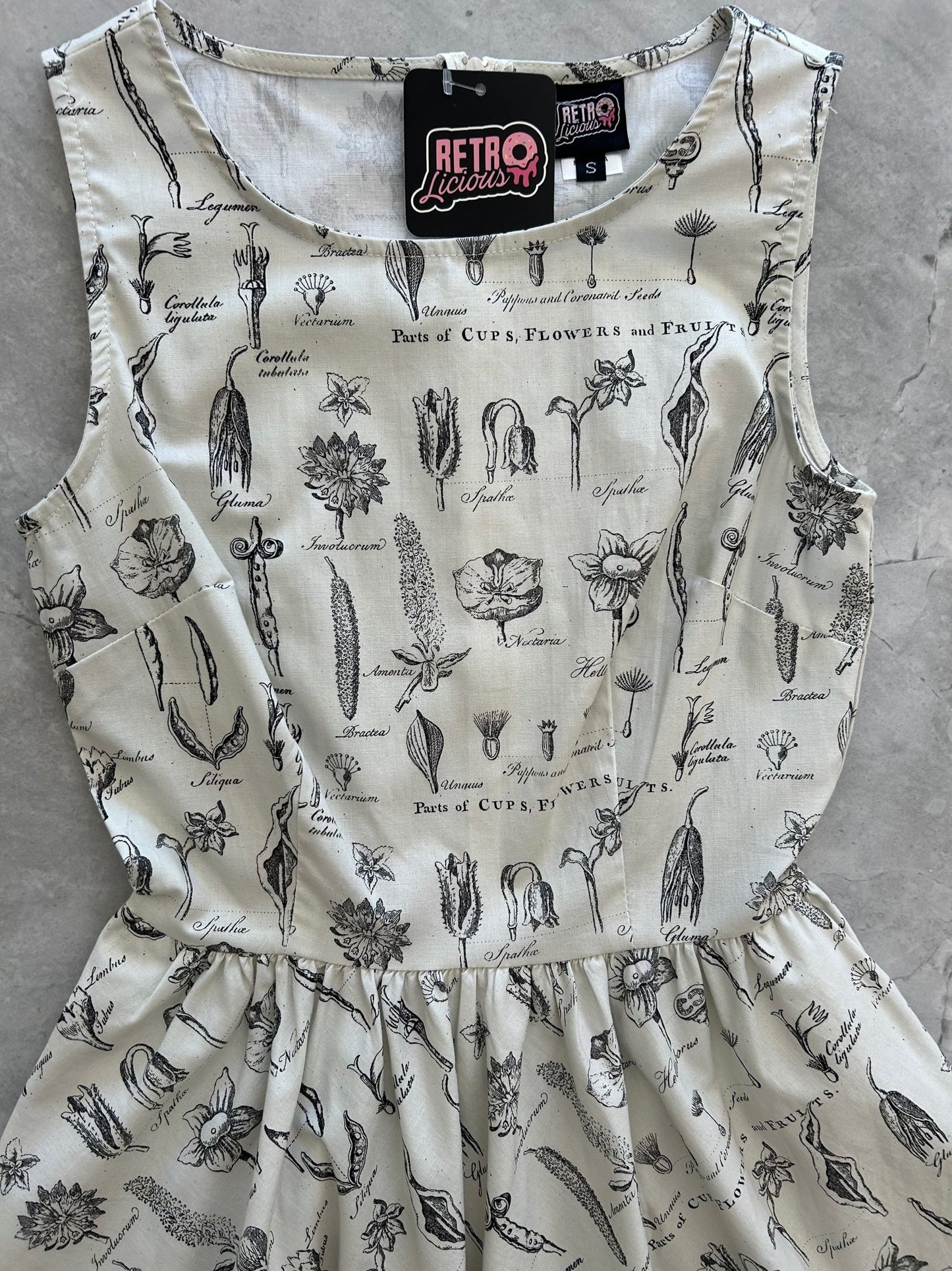 Flower Parts Vintage Dress in 1X view 6