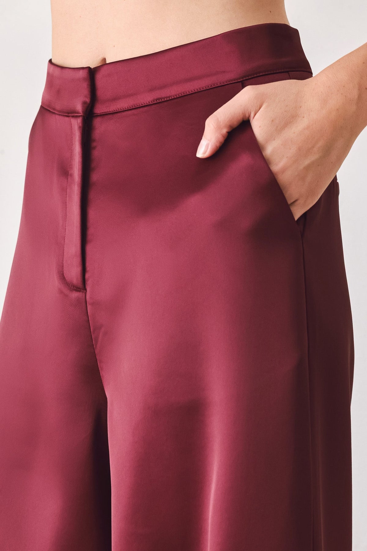 Flying Tomato Modern Noir Black/burgundy Wide-leg Pants view 11 - Neo Noir Pants (bottom)