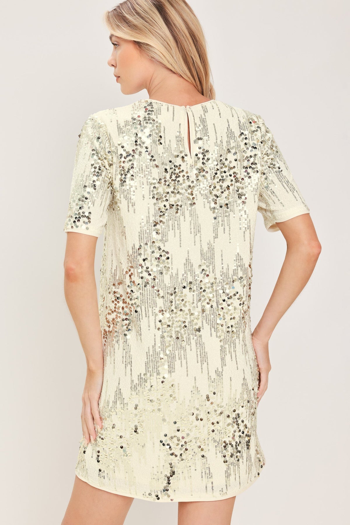 Flying Tomato Noir & Ivory Black/cream Statement Dress view 13
