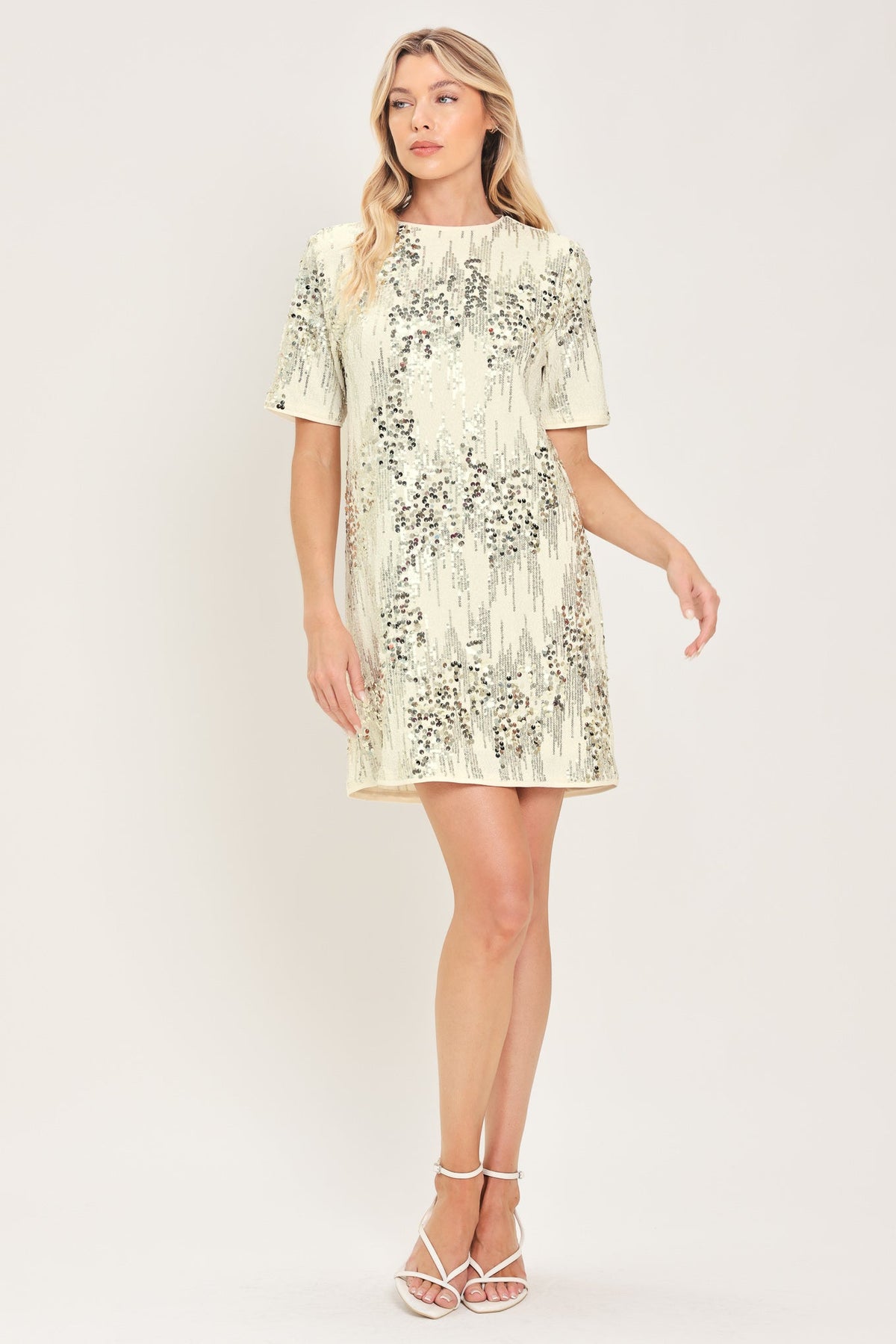 Flying Tomato Noir & Ivory Black/cream Statement Dress view 9