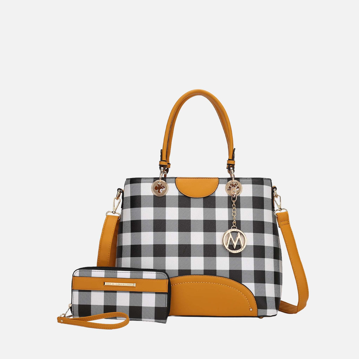 Gabriella Handbag and Wallet Set in Hunter view 6 - Set Handbag (one-piece)