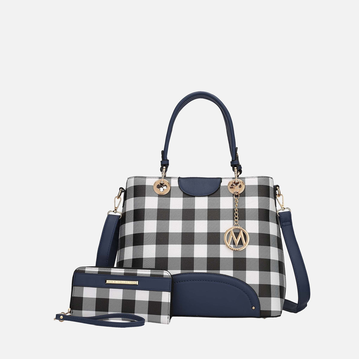 Gabriella Handbag and Wallet Set in Midnight Blue view 5 - Set Handbag (one-piece)