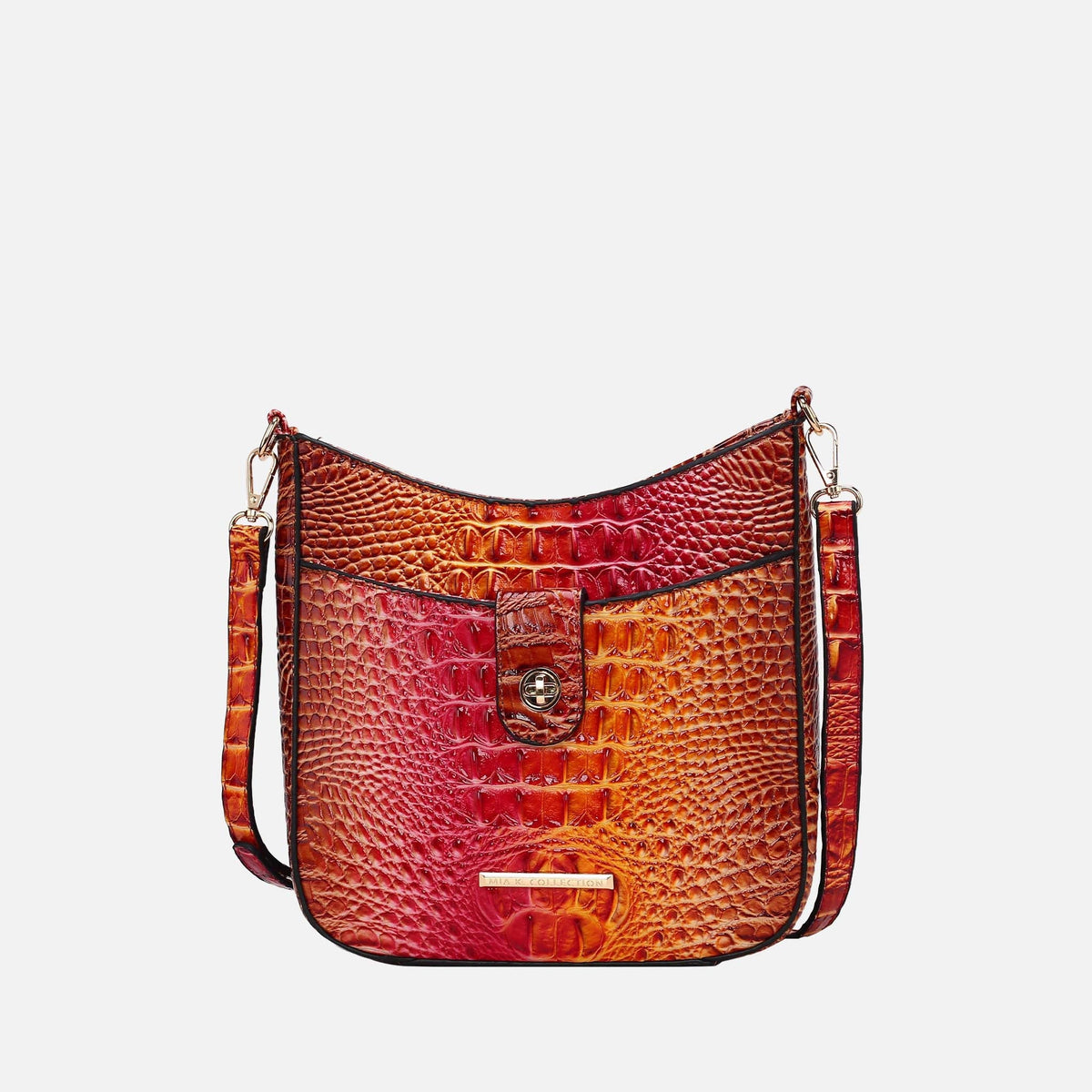 Giovana Gradient Croc Crossbody Bag view 6 - Bag Crossbody